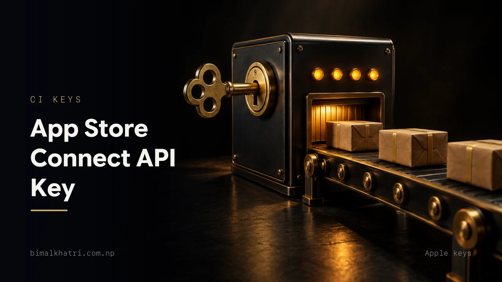 App Store Connect API Key: Issuer ID, Key ID and the .p8