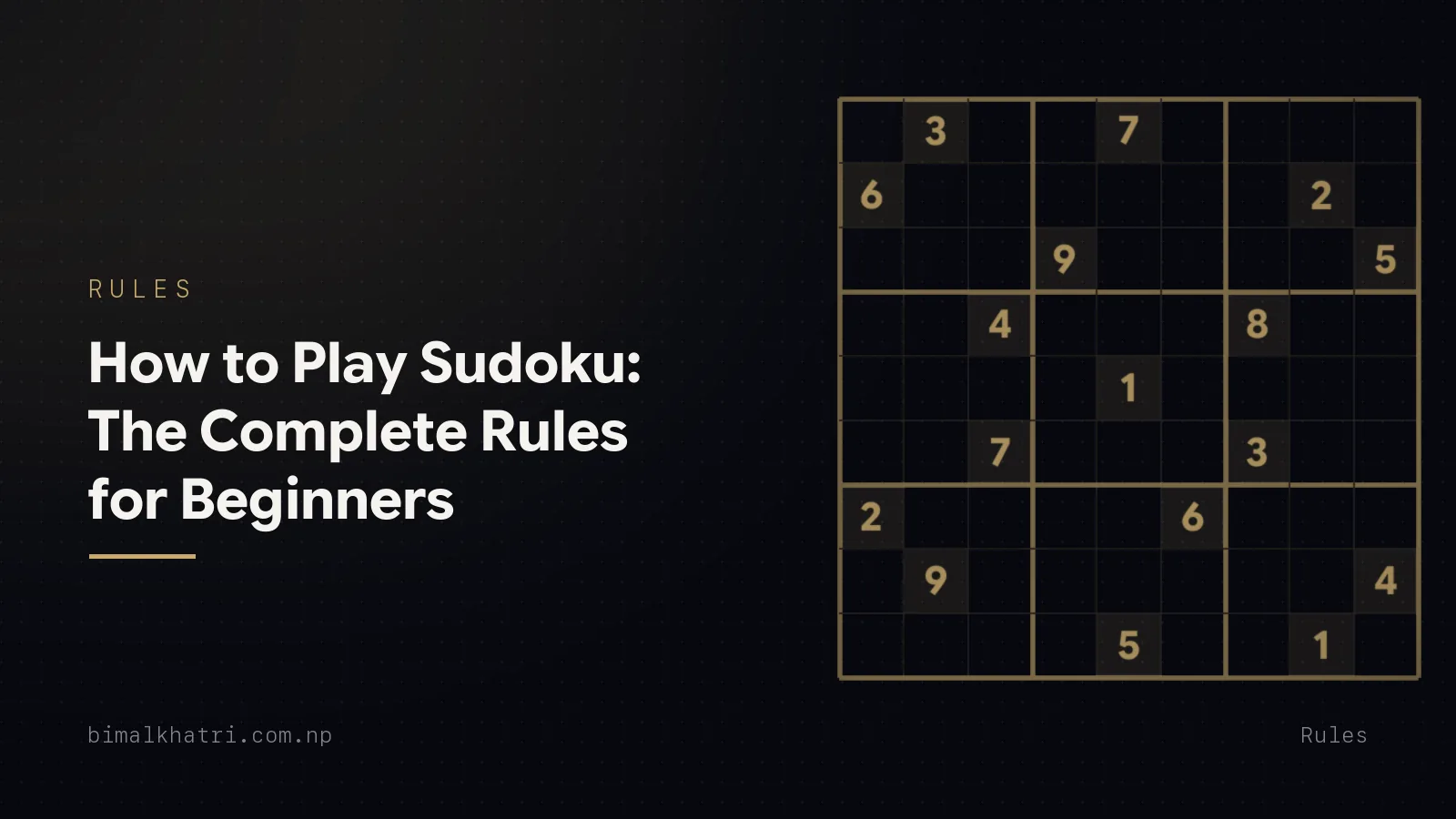 How to Play Sudoku: The Complete Rules for Beginners